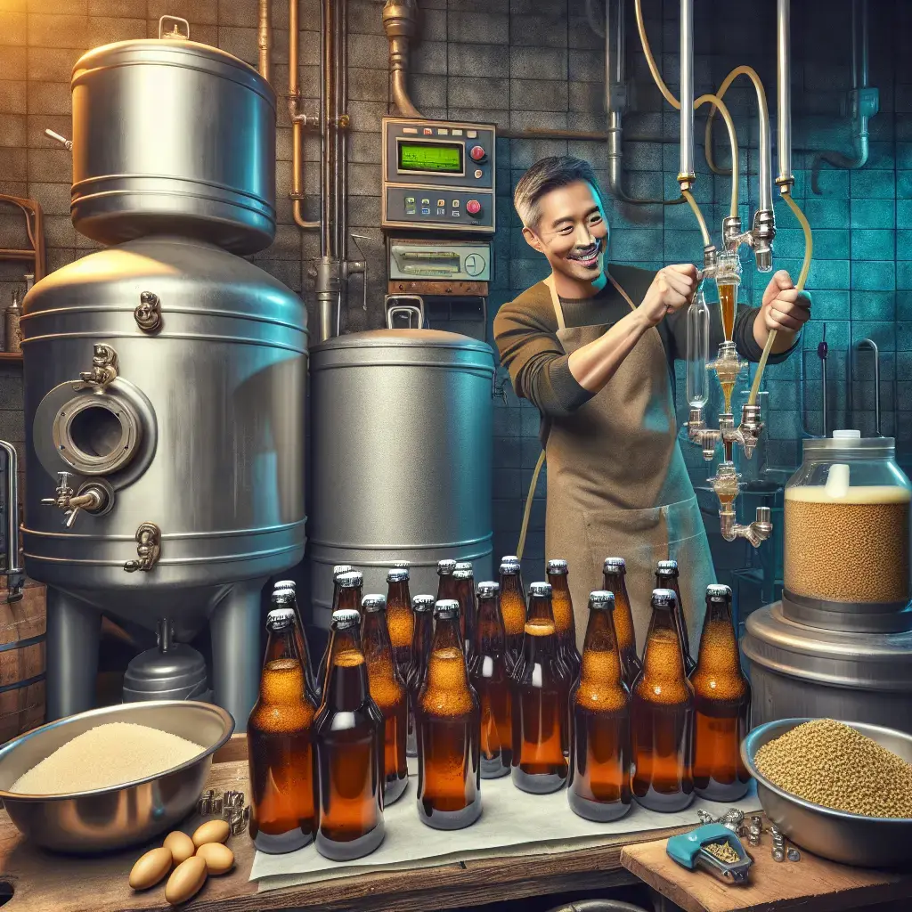 Representation of Crafting the Perfect Homebrew Bottling Process